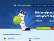 Tablet Screenshot of firemni-ponozky.cz